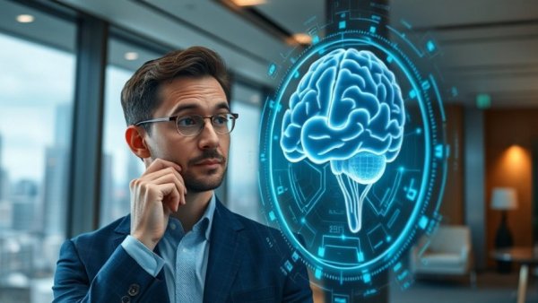Machine Learning Powered Decision Intelligence in futuristic office
