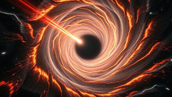 Futuristic black hole with energy extraction.
