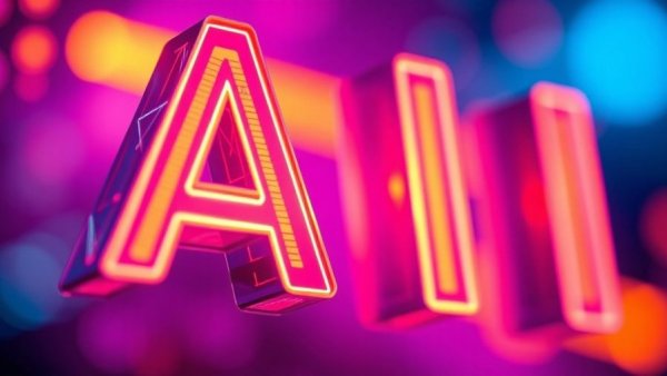 AI detectors homework scams depicted in neon AI graphic.