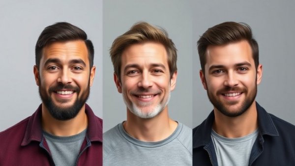 AI models stereotypes gay straight features in diverse male portraits.