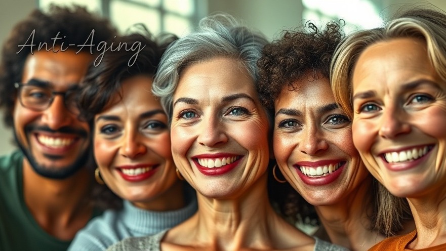 Vibrant group showcases youthful skin and confidence with NAD+ levels for longevity.