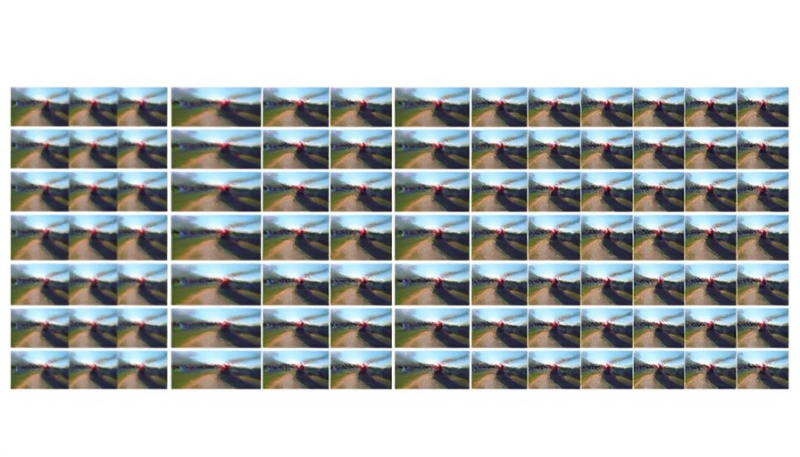 AI model transforms blurry videos enhancing clarity in frames.