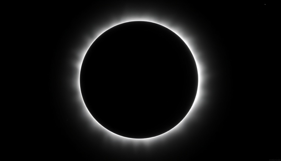 Solar eclipse with glowing corona in NASA SNIFS solar mission.
