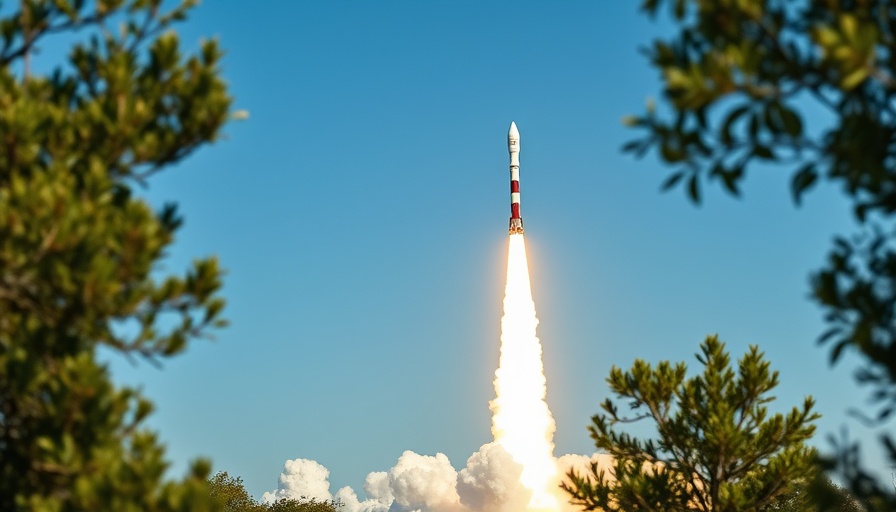 Crew-11 launch delay rocket ascending into clear blue sky.