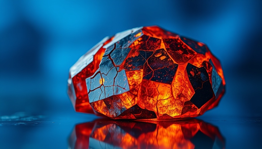 Luminous cracked gemstones symbolizing quantum computing potential
