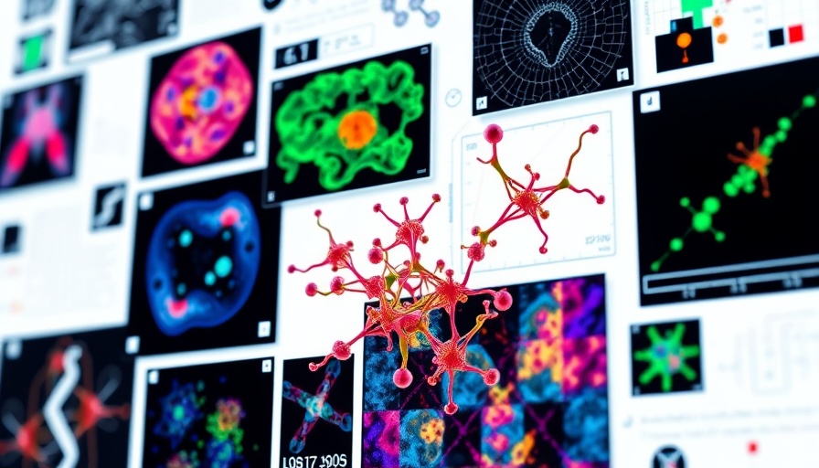 Molecular imaging technology showcased in complex data layout with vivid imaging slices.