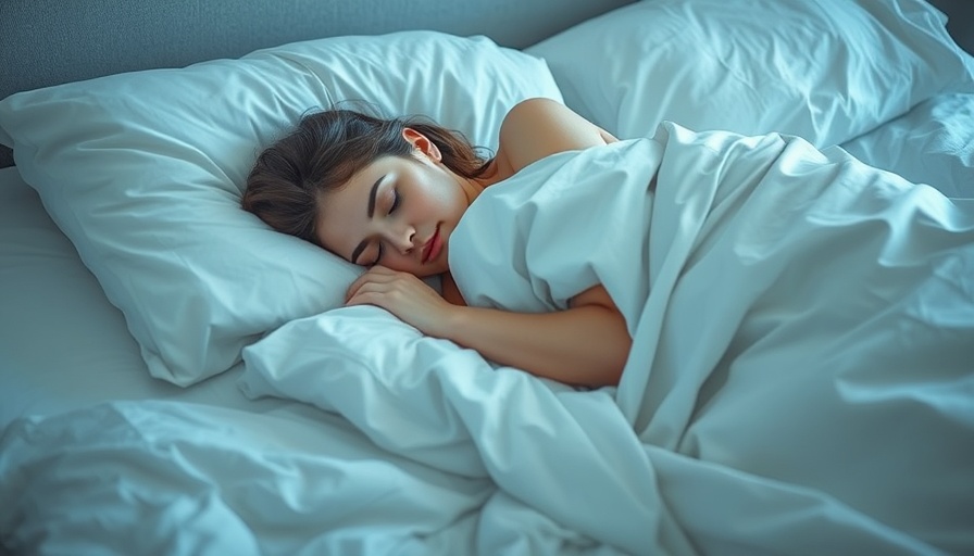 Peaceful sleep and recovery scene with serene woman resting.