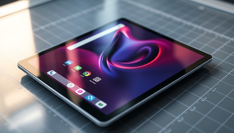 OnePlus Pad 3 features vibrant app icons on a grid surface.