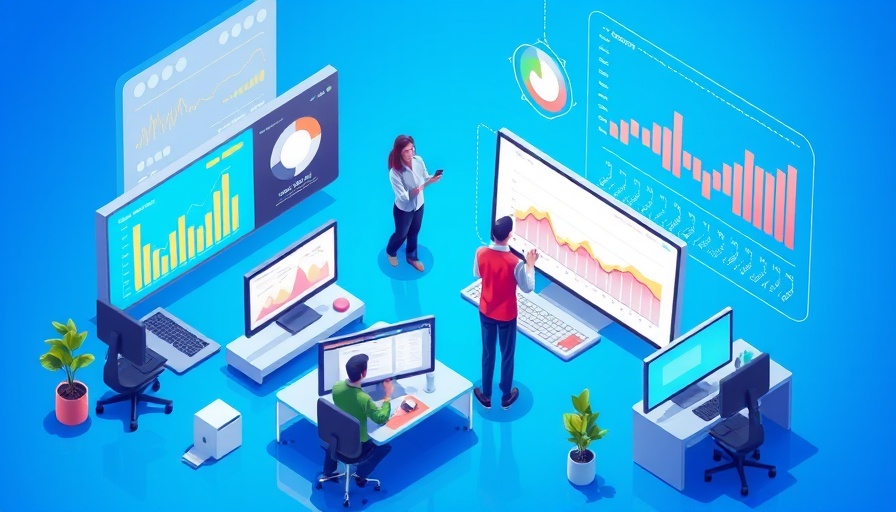 Data Platform Development Companies digital workspace illustration.