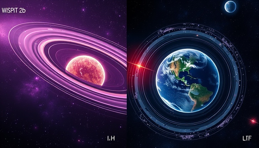 Composite image of WISPIT 2b exoplanet discovery in space.
