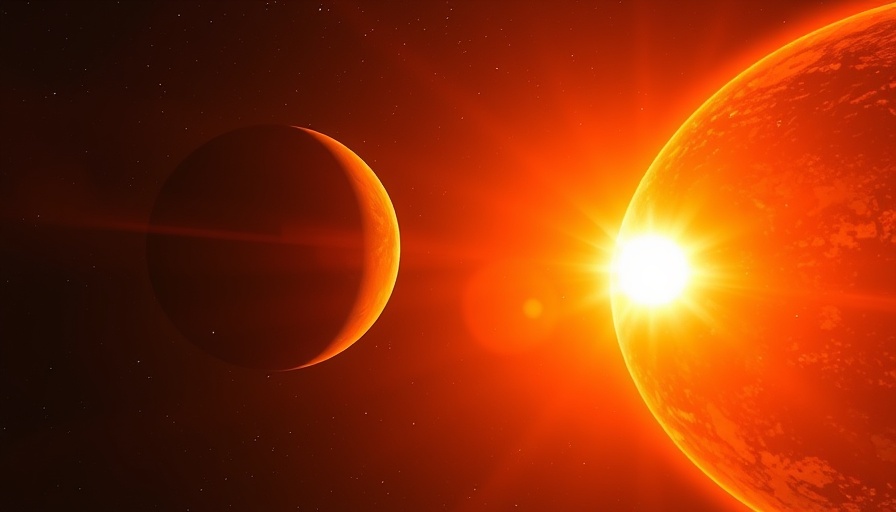 Vivid view of exoplanet and star for space exploration exoplanets.