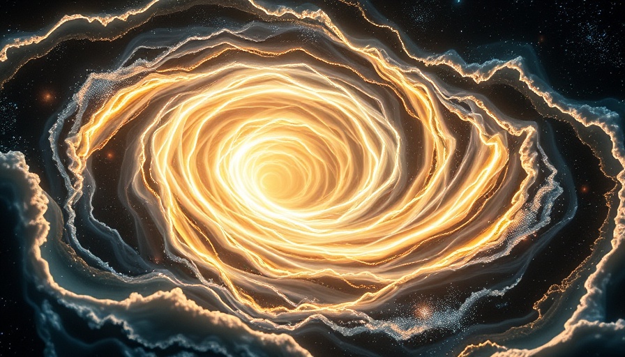 Radiant cosmic vortex with gravitational waves in space