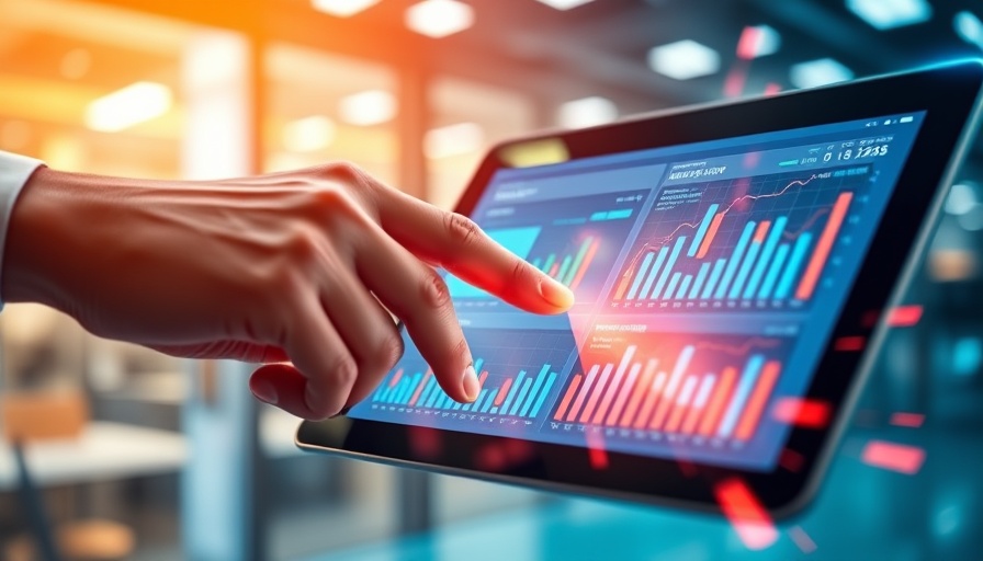 Digital data interface displaying financial graphs.