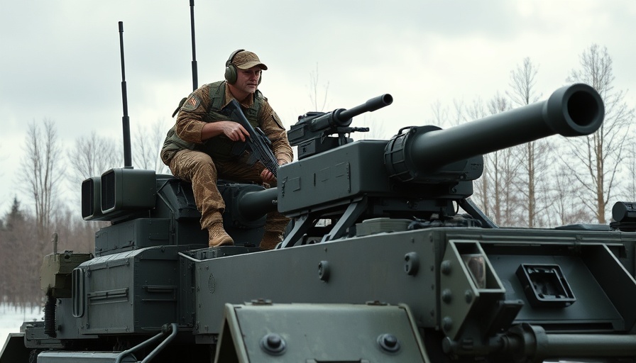 Military personnel on anti-drone artillery, highlighting costs.
