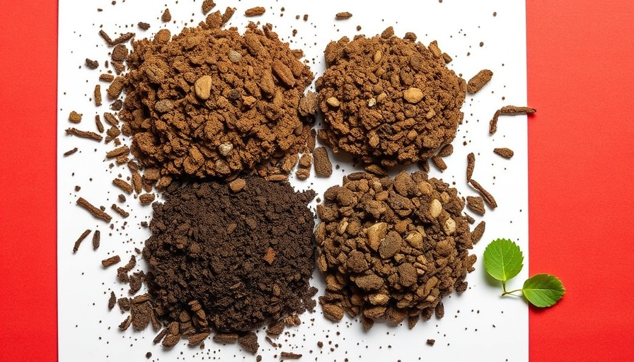 Soil samples possibly containing antibiotics, in a grid layout.