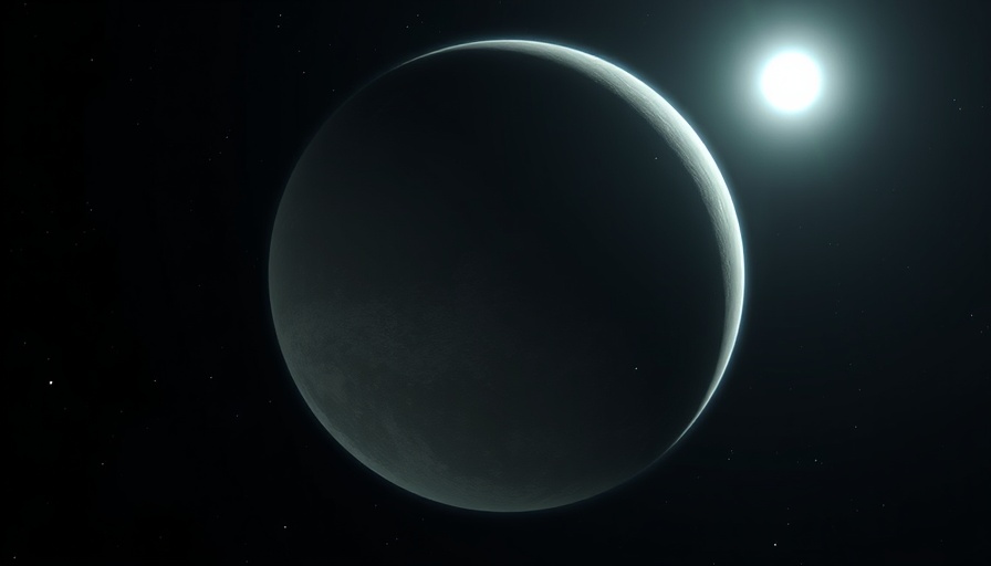 Visual of a planet without plate tectonics orbiting a distant star.