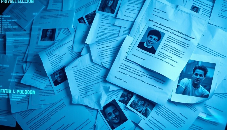 Documents with sensitive information highlighting privacy and cybersecurity concerns.
