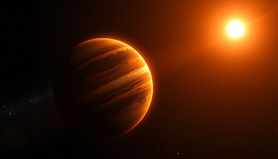TRAPPIST-1e silhouetted against its star in space.