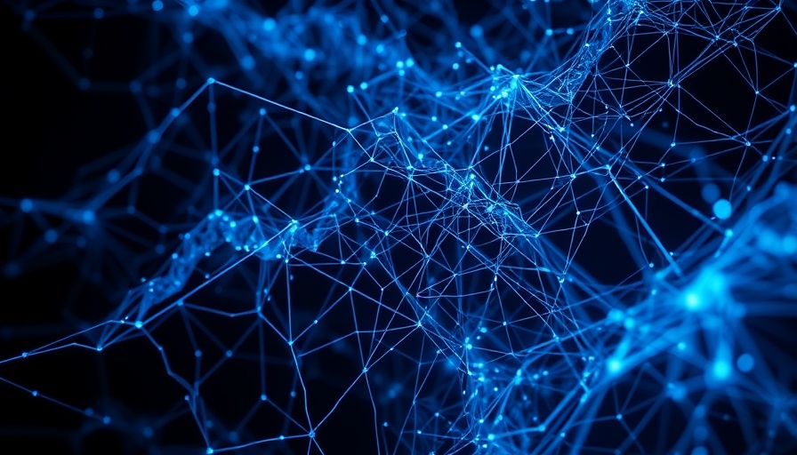Abstract depiction of space mapping technology with neural patterns.