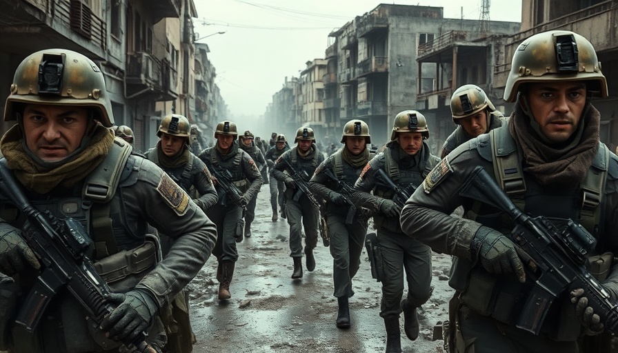 Russia Prepares Final Push to Capture Pokrovsk - Soldiers in a rubble-strewn city.