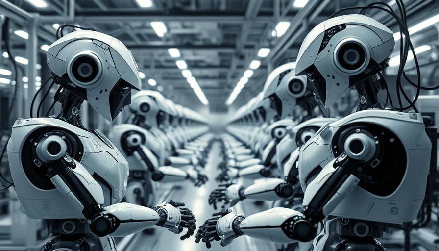 Robotic assembly line demonstrating advanced consumer technology.
