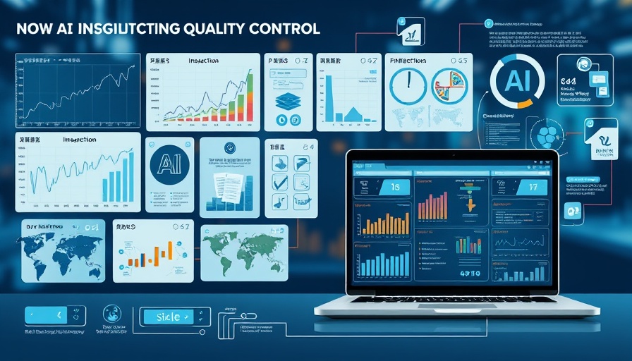 AI-driven manufacturing quality control diagram.