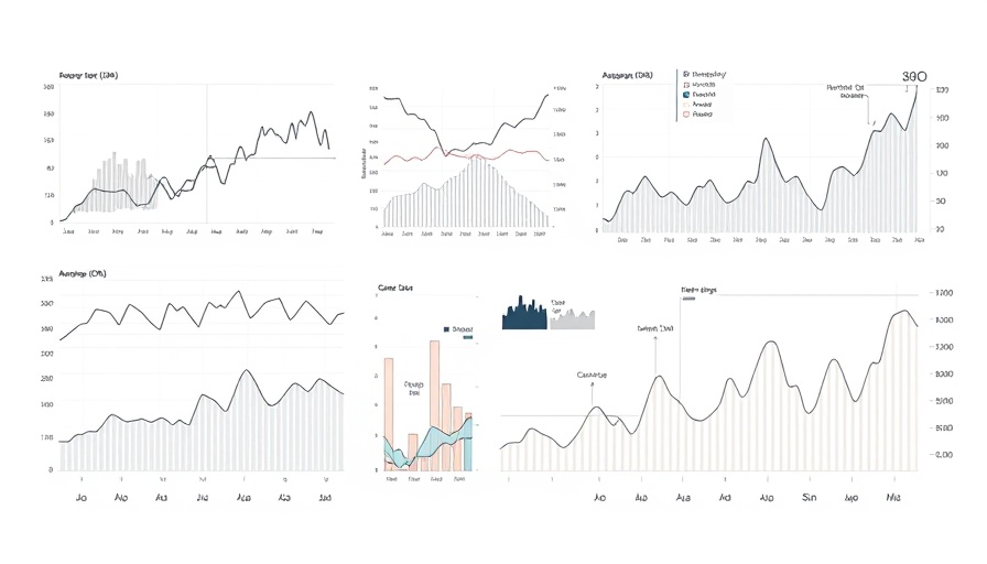 Data charts illustrating analog computing scalability in technical infographic.