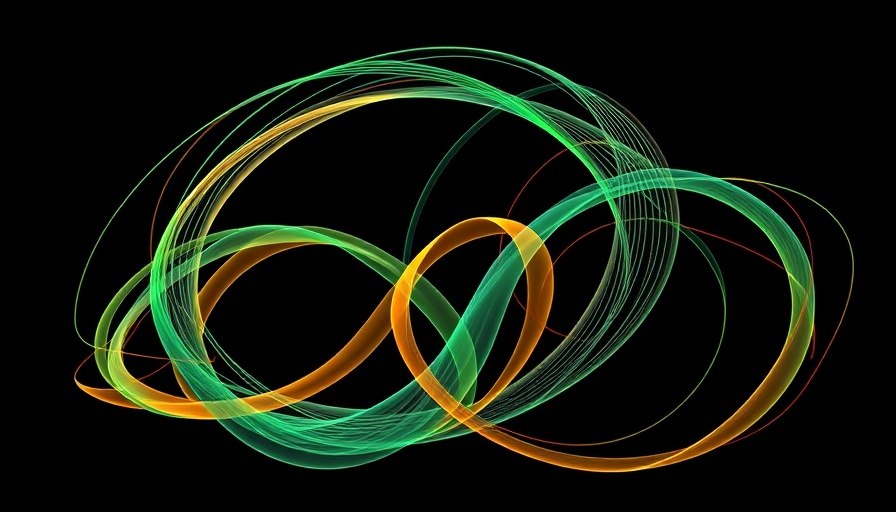 AI-powered financial research visual with abstract digital art
