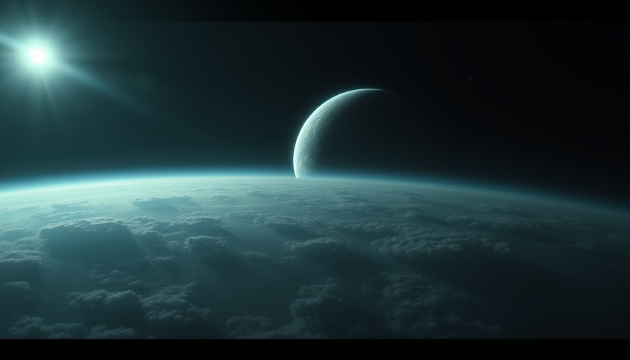 Distant exoplanet with star hinting at advanced extraterrestrial life.