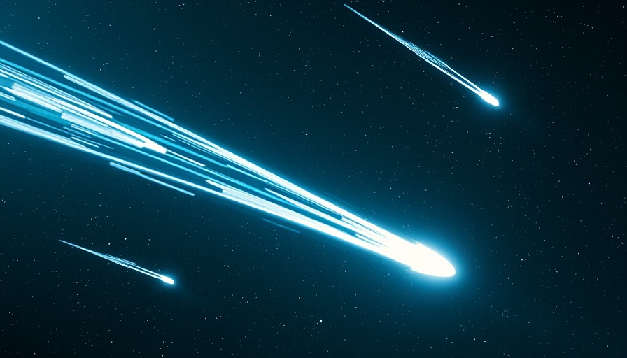 Icy planetoids racing through space in a cosmic discovery scene.