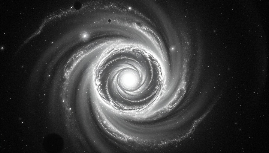 Composite images of spiral galaxies from space telescopes.