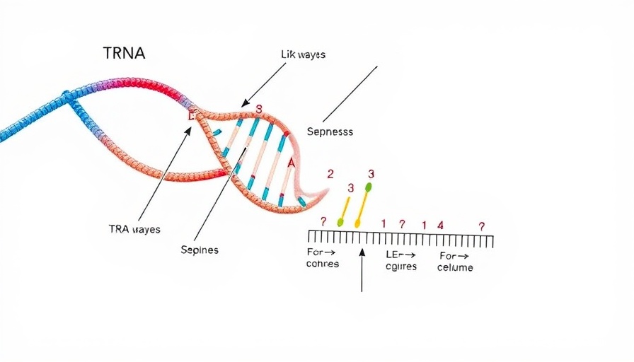 Diagram illustrating the simultaneous synthesis of tRNA in vitro.