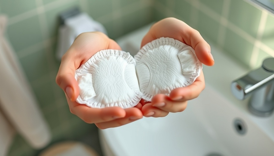 Close-up of sanitary pads for heavy flow in a modern bathroom