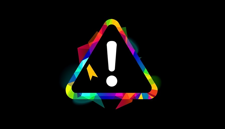 Abstract warning symbol representing AI ransomware defense