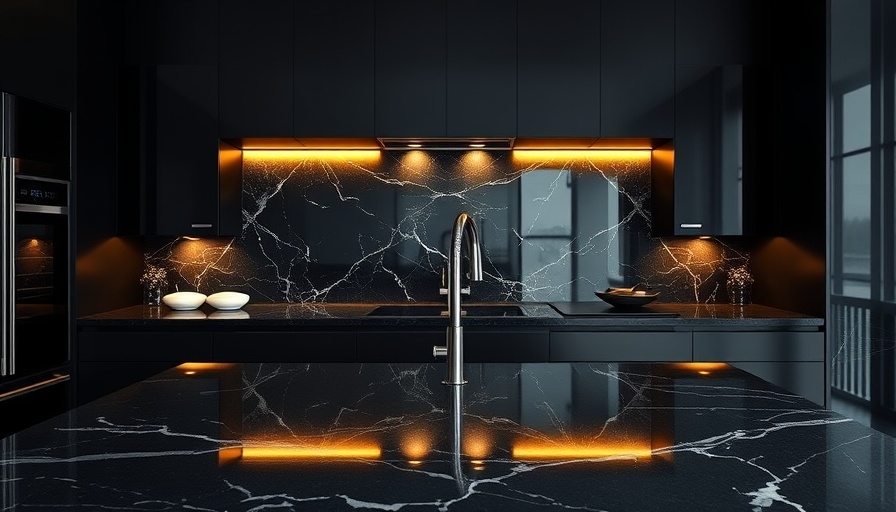 Stylish black kitchen backsplash designs in modern kitchen.