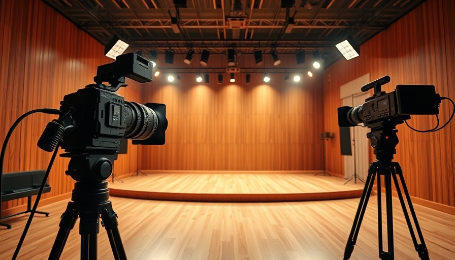 Video studio setup for business planning tutorial