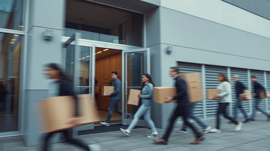 People organizing boxes at a storage facility - How to declutter your home.