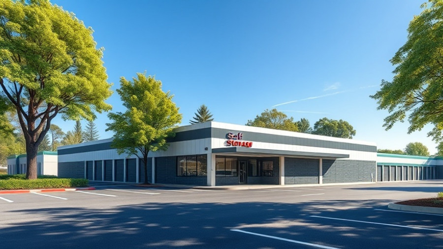 Modern self-storage facility for organized living solutions.