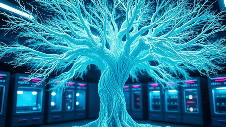 Futuristic luminous structure in high-tech lab with 4D ultrasound technology.