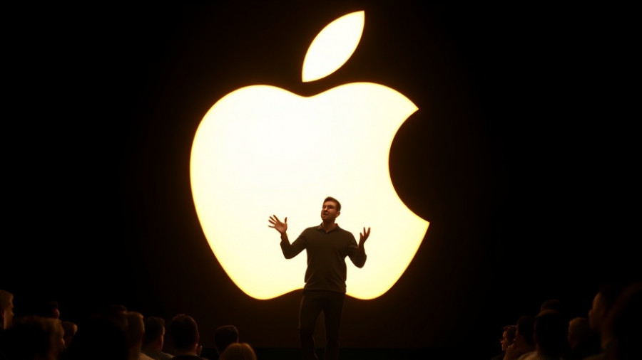 Apple's $4 Trillion Market Cap celebrated by speaker with Apple logo.