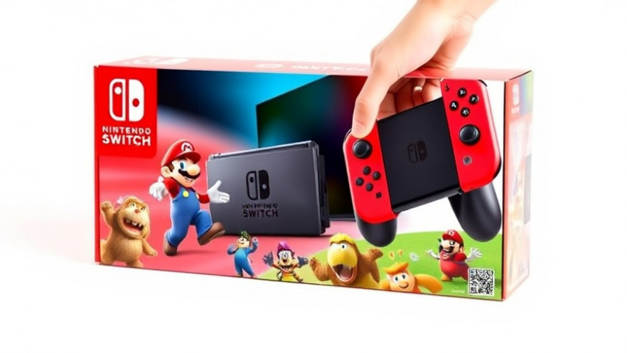 Early Black Friday Nintendo Switch deals featuring colorful console.