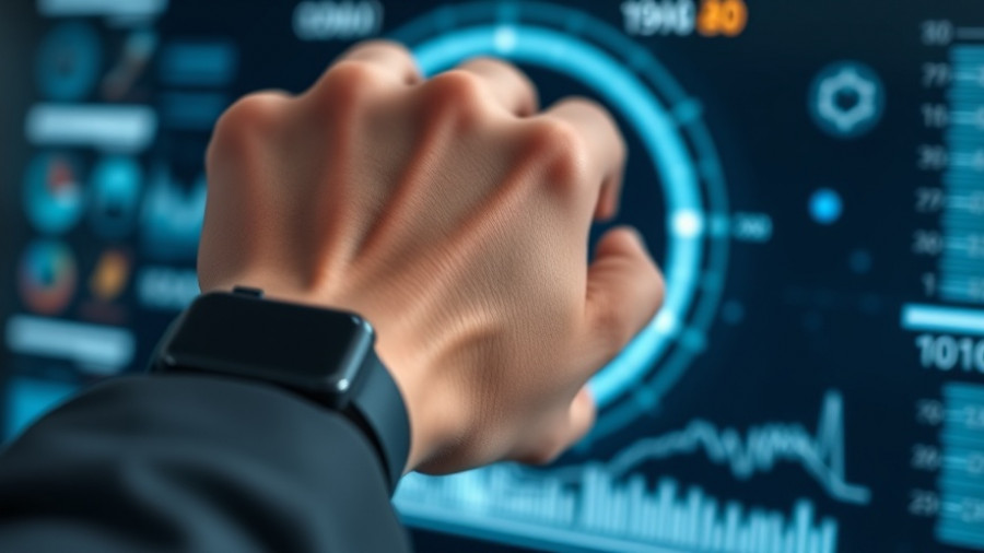 AI wearables in health management displayed on a modern smartwatch.