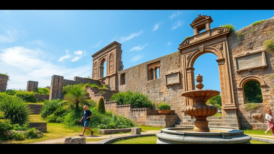 Ancient stone ruins evoke historical fiction based on real events.