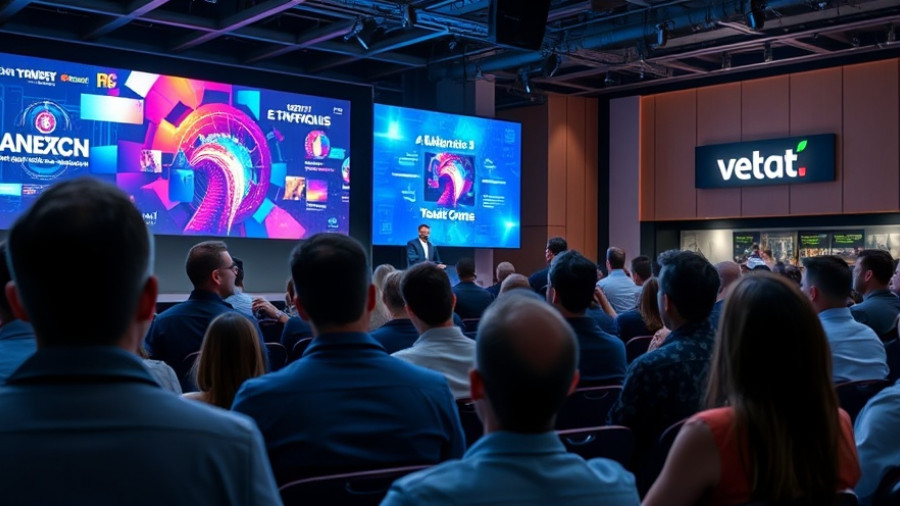 Tech expert speaking at TechCrunch Disrupt 2025 conference.