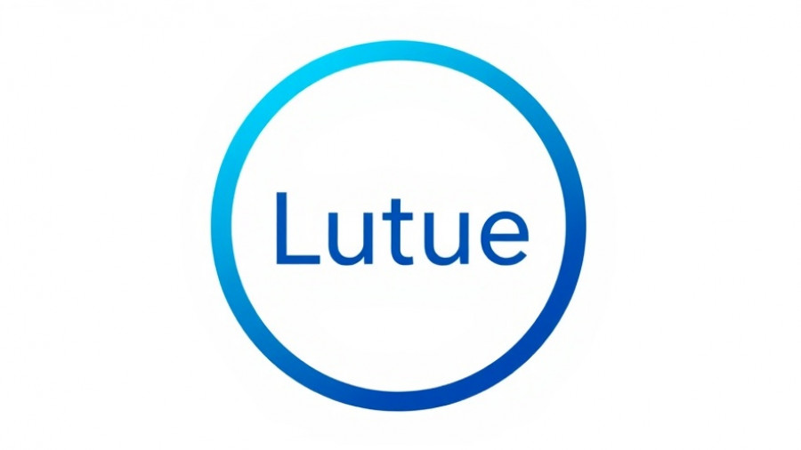 Minimalist blue logo design on white background.