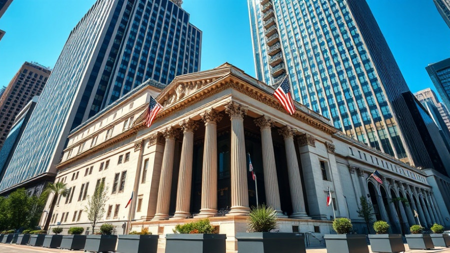 Iconic building facade representing stock market opportunities