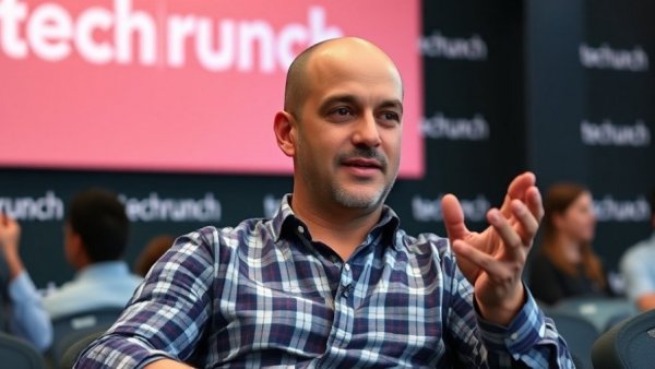 Expert speaking at tech event, discussing bear market investment strategies.