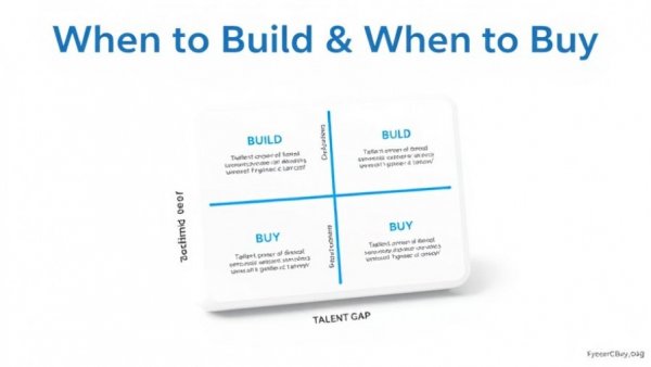 Strategic grid for long-term hiring strategy HVACR, illustrating when to build or buy talent.