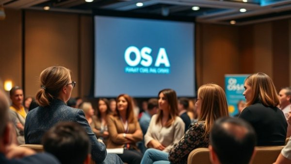 Professional women panel discussing how to create a business plan on stage.