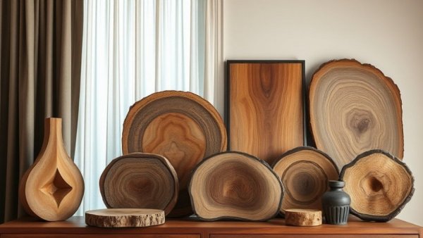 Vince Skelly wood art in a minimalist indoor setting.